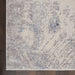 Nourison silky textures sly06 ivory grey Grey, Ivory Living Room Geometric Rug.