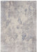 Nourison silky textures sly06 ivory grey Grey, Ivory Living Room Geometric Rug.