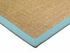 Asiatic sisal linen aqua Beige Living Room Natural Fibre Rug.