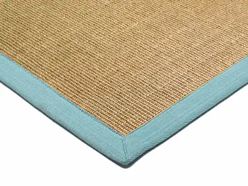 Asiatic sisal linen aqua Beige Living Room Natural Fibre Rug.