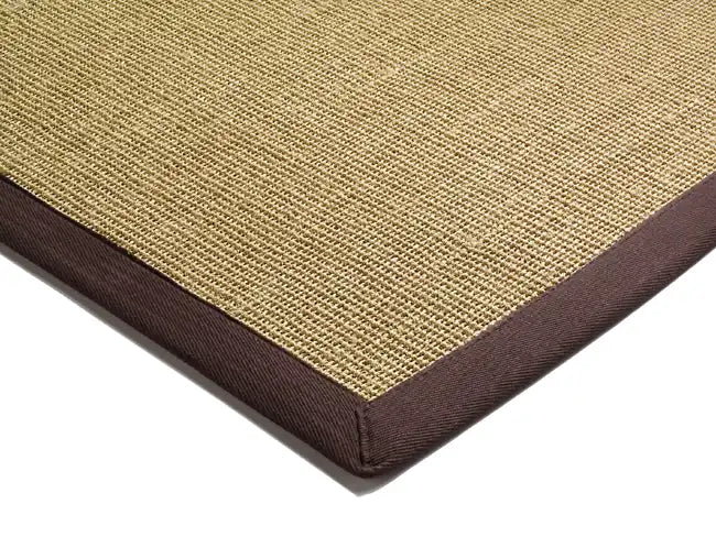 Asiatic sisal linen chocolate Brown Living Room Natural Fibre Rug.