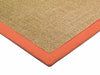 Asiatic sisal linen orange Beige Living Room Natural Fibre Rug.