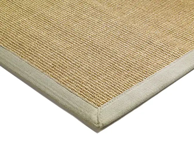Asiatic sisal linen sage Green Living Room Natural Fibre Rug.