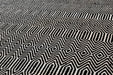 Asiatic sloan black Black Living Room Striped Rug.