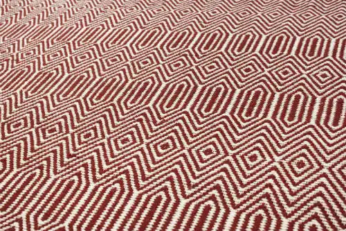 Asiatic sloan marsala Red Living Room Striped Rug.