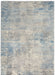 Nourison solace sla01 ivory grey blue Blue, Grey, Ivory, Multicoloured Living Room Geometric Rug.