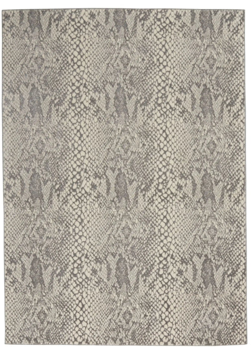 Nourison solace sla06 ivory grey Grey, Ivory Living Room Geometric Rug.