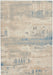 Nourison solace sla08 ivory grey blue Blue, Grey, Ivory Living Room Geometric Rug.