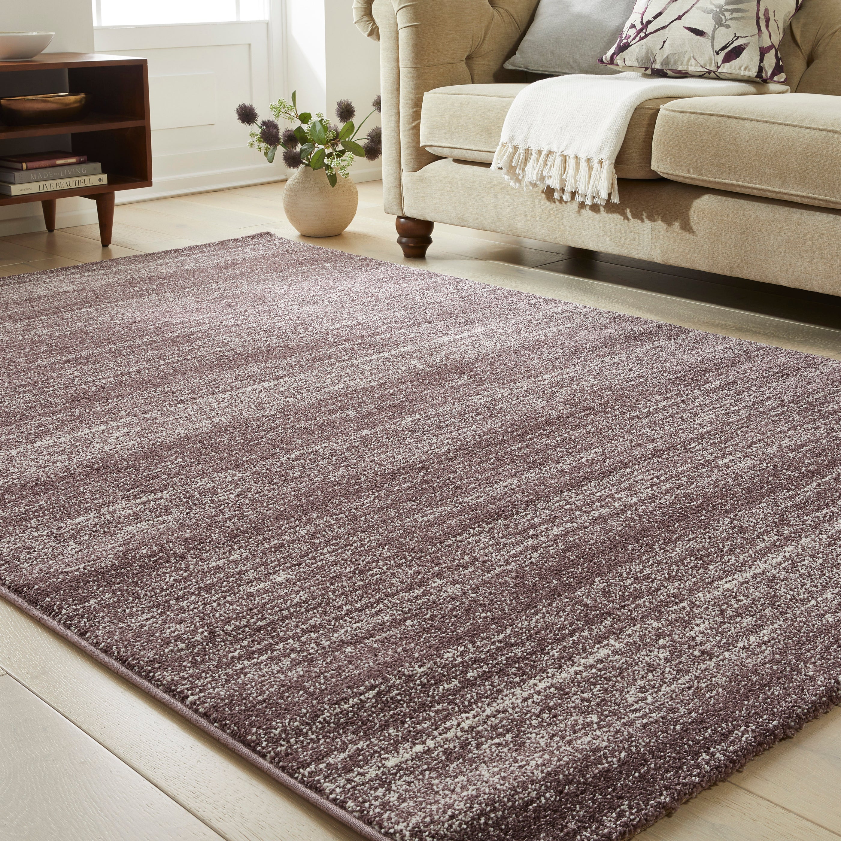 Somerset Plum Rug | Hard-wearing & Durable — RugsDirect Online