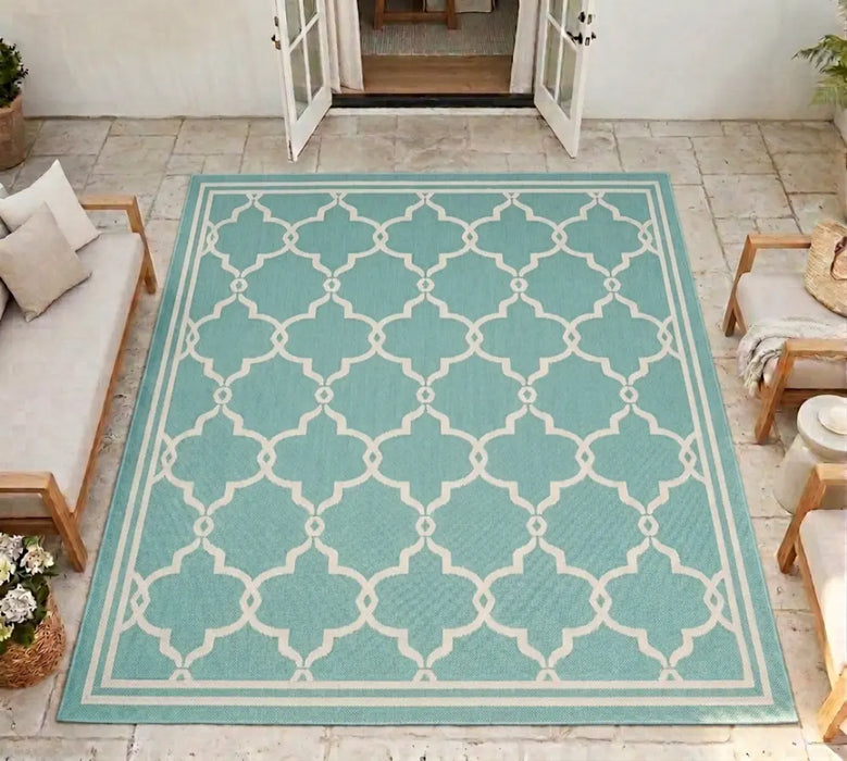 Terrace Outdoor Spanish Tile Aqua