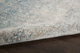 Nourison Delivered in 6 weeks   USA starry nights stn01 cream blue Blue, Ivory Living Room Moroccan Rug.
