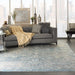 Nourison Delivered in 6 weeks   USA starry nights stn01 cream blue Blue, Ivory Living Room Moroccan Rug.