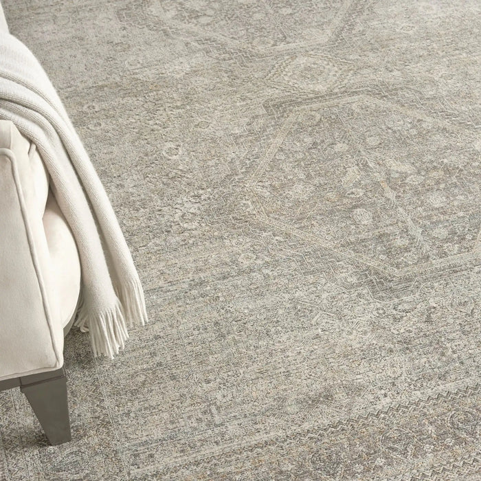 Nourison Delivered in 6 weeks   USA starry nights stn04 cream grey Grey, Ivory Living Room Moroccan Rug.