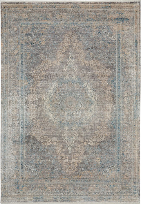 Nourison Delivered in 6 weeks   USA starry nights stn06 cream blue Blue, Ivory Living Room Moroccan Rug.