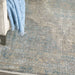 Nourison Delivered in 6 weeks   USA starry nights stn06 cream blue Blue, Ivory Living Room Moroccan Rug.