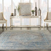 Nourison Delivered in 6 weeks   USA starry nights stn06 cream blue Blue, Ivory Living Room Moroccan Rug.