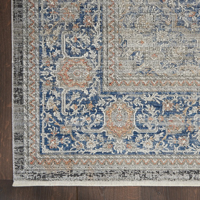 Nourison Delivered in 6 weeks   USA starry nights stn07 blue Blue Living Room Moroccan Rug.