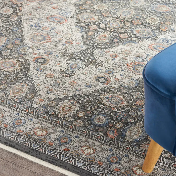 Nourison Delivered in 6 weeks   USA starry nights stn11 grey blue Blue, Grey Living Room Moroccan Rug.