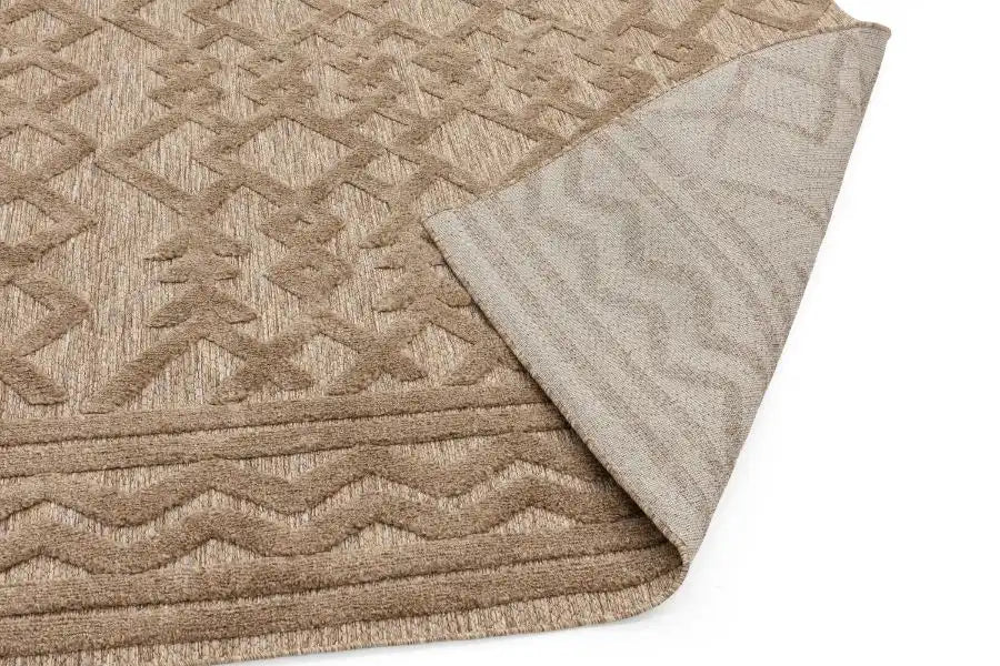 Asiatic salta sa04 brown links Brown Living Room Geometric Rug.