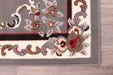 Rug Style traditional poly sandringham grey Grey Living Room Moroccan Rug.
