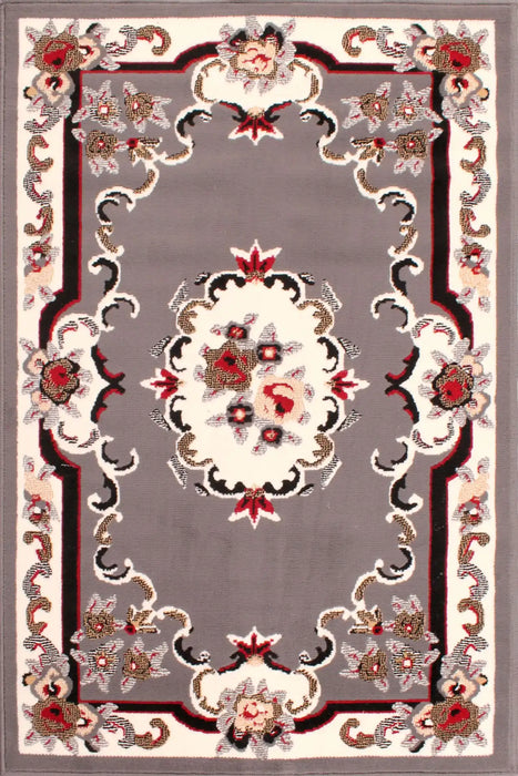 Rug Style traditional poly sandringham grey Grey Living Room Moroccan Rug.