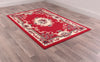 Rug Style traditional poly sandringham red Red Living Room Moroccan Rug.