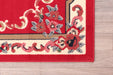 Rug Style traditional poly sandringham red Red Living Room Moroccan Rug.
