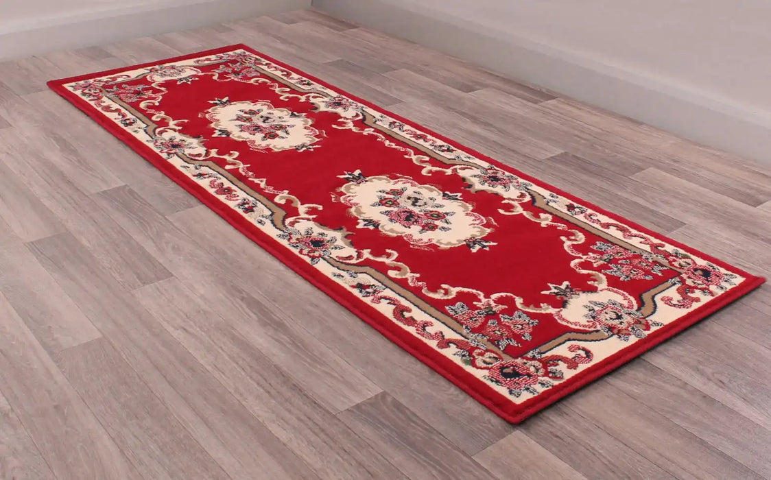 Rug Style traditional poly sandringham red Red Living Room Moroccan Rug.
