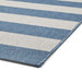 Think Rugs santa monica 48644 blue light beige Blue, Beige Living Room Flat Weave Rug.