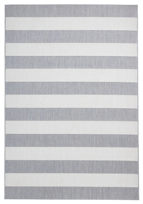 Think Rugs santa monica 48644 grey light beige Grey, Beige Living Room Flat Weave Rug.