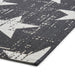 Think Rugs santa monica 48648 black white Black, Ivory Living Room Flat Weave Rug.