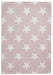 Think Rugs santa monica 48648 rose cream Ivory, Pink Living Room Flat Weave Rug.