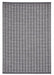 Think Rugs santa monica a041 black Black Living Room Flat Weave Rug.