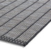 Think Rugs santa monica a041 black Black Living Room Flat Weave Rug.