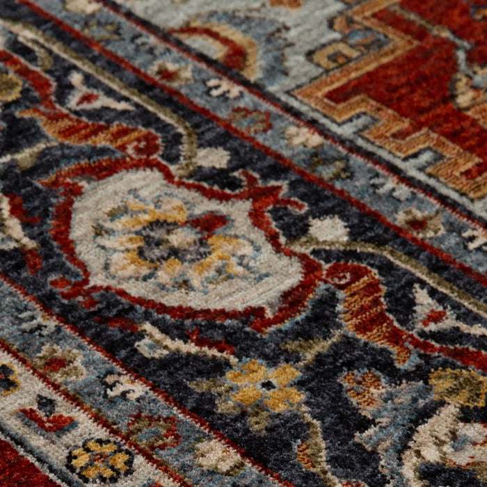 Oriental Weavers sarouk 1144 r Blue, Red Living Room  Rug.