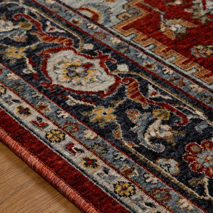 Oriental Weavers sarouk 1144 r Blue, Red Living Room  Rug.