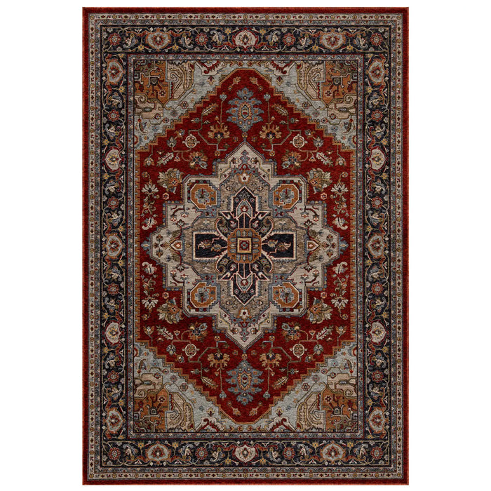 Oriental Weavers sarouk 1144 r Blue, Red Living Room  Rug.