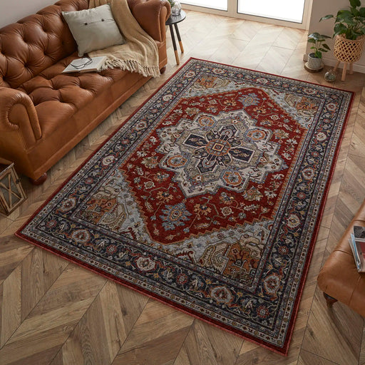 Oriental Weavers sarouk 1144 r Blue, Red Living Room  Rug.