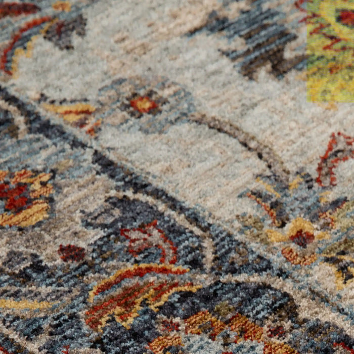 Oriental Weavers sarouk 53 x Blue, Cream Living Room  Rug.