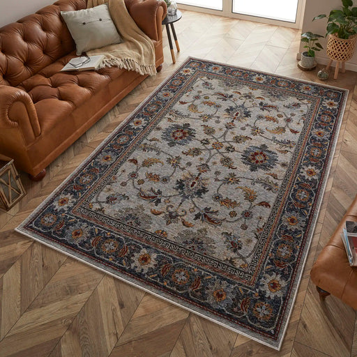 Oriental Weavers sarouk 53 x Blue, Cream Living Room  Rug.