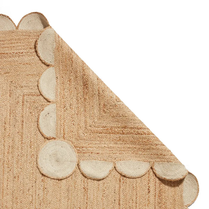 Savannah Jute Scallop Natural Rug