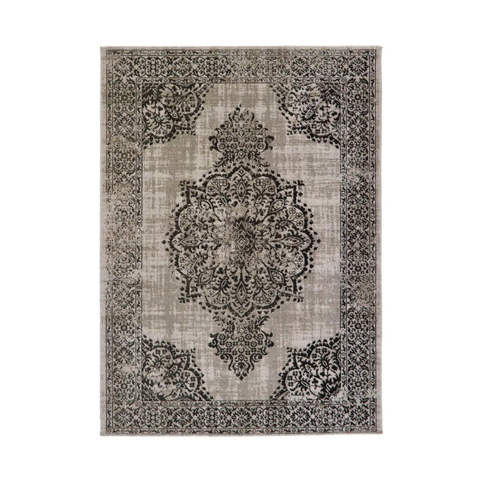 Origins saville grey black Brown, Grey, Black Living Room Geometric Rug.