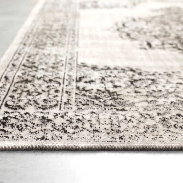 Origins saville grey black Brown, Grey, Black Living Room Geometric Rug.