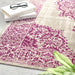 Origins saville grey rapberry Grey, Pink Living Room Geometric Rug.