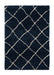 Think Rugs scandi berber g257 navy cream Cream, Navy Living Room  Rug.