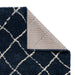 Think Rugs scandi berber g257 navy cream Cream, Navy Living Room  Rug.