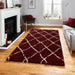 Think Rugs scandi berber g257 red cream Red, Cream Living Room  Rug.