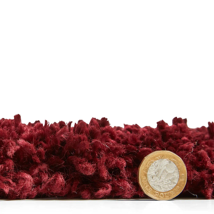Think Rugs scandi berber g257 red cream Red, Cream Living Room  Rug.