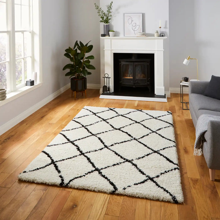Scandi Berber G257 White Black Rugs Buy G257 White Black Rugs Online from Rugs Direct RugsDirect Online