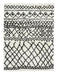 Think Rugs scandi berber g274 white black Black, Ivory Living Room  Rug.